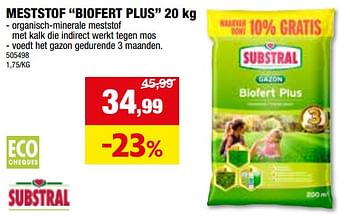 Promoties Meststof biofert plus - Substral - Geldig van 24/04/2024 tot 05/05/2024 bij Hubo