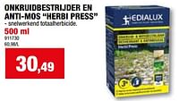 Onkruidbestrijder en anti-mos herbi press-Edialux