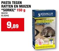 Pasta tegen ratten en muizen sorkil-Edialux