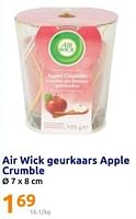 Promoties Air wick geurkaars apple crumble - Airwick - Geldig van 01/05/2024 tot 07/05/2024 bij Action