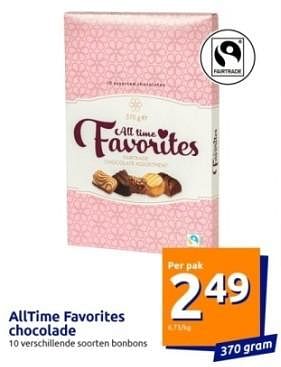 Promotions Alltime favorites chocolade - All Time Favorites - Valide de 01/05/2024 à 07/05/2024 chez Action