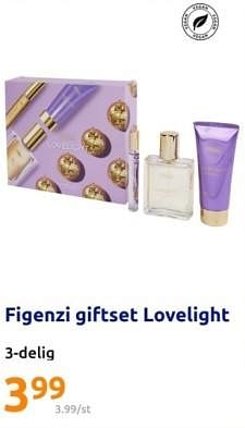 Promoties Figenzi giftset lovelight 3 delig - Figenzi - Geldig van 01/05/2024 tot 07/05/2024 bij Action