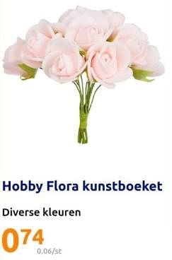 Promotions Hobby flora kunstboeket - Hobby - Valide de 01/05/2024 à 07/05/2024 chez Action