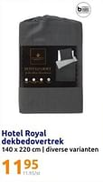 Promoties Hotel royal dekbedovertrek - Hotel Royal - Geldig van 01/05/2024 tot 07/05/2024 bij Action