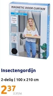 Promoties Insectengordijn 2 delig - Huismerk - Action - Geldig van 01/05/2024 tot 07/05/2024 bij Action