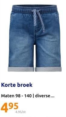 Promotions Korte broek - Produit Maison - Action - Valide de 01/05/2024 à 07/05/2024 chez Action