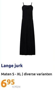 Promotions Lange jurk - Produit Maison - Action - Valide de 01/05/2024 à 07/05/2024 chez Action