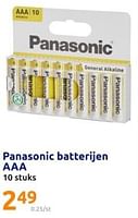 Promoties Panasonic batterijen aaa - Panasonic - Geldig van 01/05/2024 tot 07/05/2024 bij Action