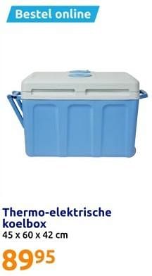 Promotions Thermo-elektrische koelbox - Produit Maison - Action - Valide de 01/05/2024 à 07/05/2024 chez Action