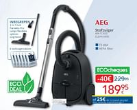 Promoties Aeg stofzuiger ab61c3gg clean 6000 - AEG - Geldig van 01/05/2024 tot 31/05/2024 bij Eldi