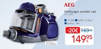 Promoties Aeg stofzuiger zonder zak lx7-2-db - AEG - Geldig van 01/05/2024 tot 31/05/2024 bij Eldi