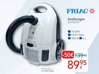 Promoties Friac stofzuiger sls7030 w - Friac - Geldig van 01/05/2024 tot 31/05/2024 bij Eldi