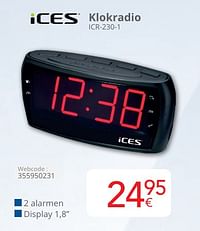 Ices klokradio icr-230-1-Ices