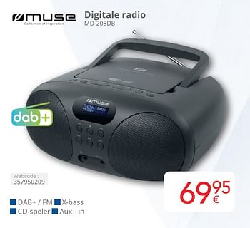 Promotions Muse digitale radio md-208db - Muse - Valide de 01/05/2024 à 31/05/2024 chez Eldi