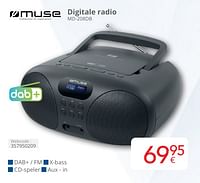 Promoties Muse digitale radio md-208db - Muse - Geldig van 01/05/2024 tot 31/05/2024 bij Eldi