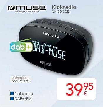 Promotions Muse klokradio m-150 cdb - Muse - Valide de 01/05/2024 à 31/05/2024 chez Eldi