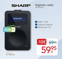 Promoties Sharp digitale radio dr-p4430 - Sharp - Geldig van 01/05/2024 tot 31/05/2024 bij Eldi