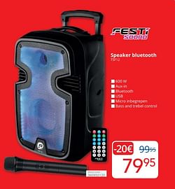Festisound speaker bluetooth tsf12