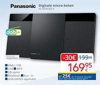Promoties Panasonic digitale micro-keten sc-hc302eg-k - Panasonic - Geldig van 01/05/2024 tot 31/05/2024 bij Eldi