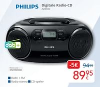 Promoties Philips digitale radio-cd azb500 - Philips - Geldig van 01/05/2024 tot 31/05/2024 bij Eldi