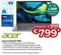 Promoties Acer aspire 5 a517 53 79p6 - Acer - Geldig van 26/04/2024 tot 31/05/2024 bij Exellent