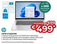 Promoties Hp laptop 17 cn2043nb - HP - Geldig van 26/04/2024 tot 31/05/2024 bij Exellent