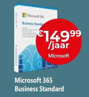 Promotions Microsoft 365 business standard - Microsoft - Valide de 26/04/2024 à 31/05/2024 chez Exellent