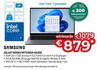Promoties Samsung galaxy book4 np750xgk kg2be - Samsung - Geldig van 26/04/2024 tot 31/05/2024 bij Exellent