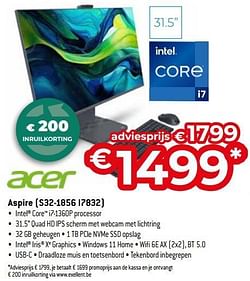 Acer aspire s32 1856 i7832