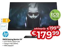 Promoties Hp omen gaming monitor 24`` - HP - Geldig van 26/04/2024 tot 31/05/2024 bij Exellent