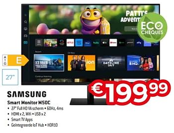Promotions Samsung smart monitor m50c - Samsung - Valide de 26/04/2024 à 31/05/2024 chez Exellent
