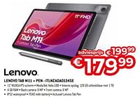 Promoties Lenovo tab m11 + pen itlnzada0134se - Lenovo - Geldig van 26/04/2024 tot 31/05/2024 bij Exellent
