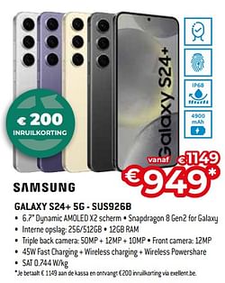 Samsung galaxy s24+ 5g sus926b