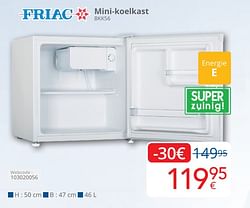 Friac mini-koelkast bkk56