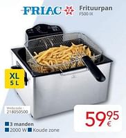 Promoties Friac frituurpan f500 ix - Friac - Geldig van 01/05/2024 tot 31/05/2024 bij Eldi