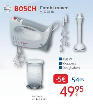 Promoties Bosch combi mixer mfq 3540 - Bosch - Geldig van 01/05/2024 tot 31/05/2024 bij Eldi