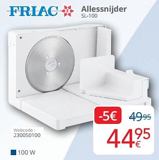 Promotions Friac allessnijder sl-100 - Friac - Valide de 01/05/2024 à 31/05/2024 chez Eldi