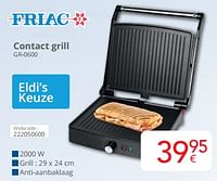Promoties Friac contact grill gr-0600 - Friac - Geldig van 01/05/2024 tot 31/05/2024 bij Eldi