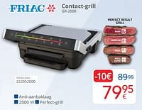 Promoties Friac contact-grill gr-2000 - Friac - Geldig van 01/05/2024 tot 31/05/2024 bij Eldi