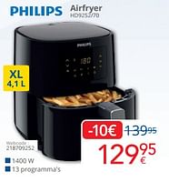 Promoties Philips airfryer hd9252-70 - Philips - Geldig van 01/05/2024 tot 31/05/2024 bij Eldi