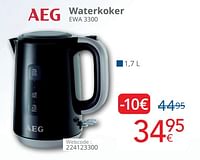 Promoties Aeg waterkoker ewa 3300 - AEG - Geldig van 01/05/2024 tot 31/05/2024 bij Eldi