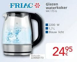 Friac glazen waterkoker wk 173 g