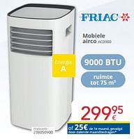 Promoties Friac mobiele airco ac0900 - Friac - Geldig van 01/05/2024 tot 31/05/2024 bij Eldi