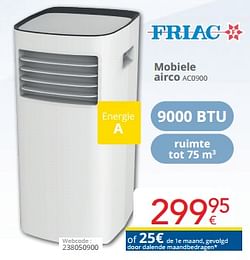 Friac mobiele airco ac0900