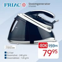 Promoties Friac stoomgenerator stg6500 - Friac - Geldig van 01/05/2024 tot 31/05/2024 bij Eldi