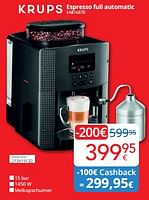 Promoties Krups espresso full automatic ea816b70 - Krups - Geldig van 01/05/2024 tot 31/05/2024 bij Eldi