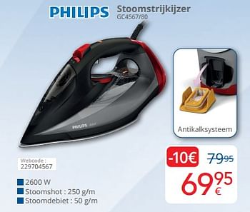 Promotions Philips stoomstrijkijzer gc4567-80 - Philips - Valide de 01/05/2024 à 31/05/2024 chez Eldi