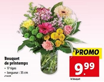 Promoties Bouquet de printemps - Huismerk - Lidl - Geldig van 08/05/2024 tot 14/05/2024 bij Lidl