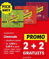 Promotions Limonade - Schweppes - Valide de 08/05/2024 à 14/05/2024 chez Lidl