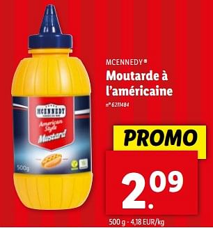 Promotions Moutarde à l’américaine - Mcennedy - Valide de 08/05/2024 à 14/05/2024 chez Lidl